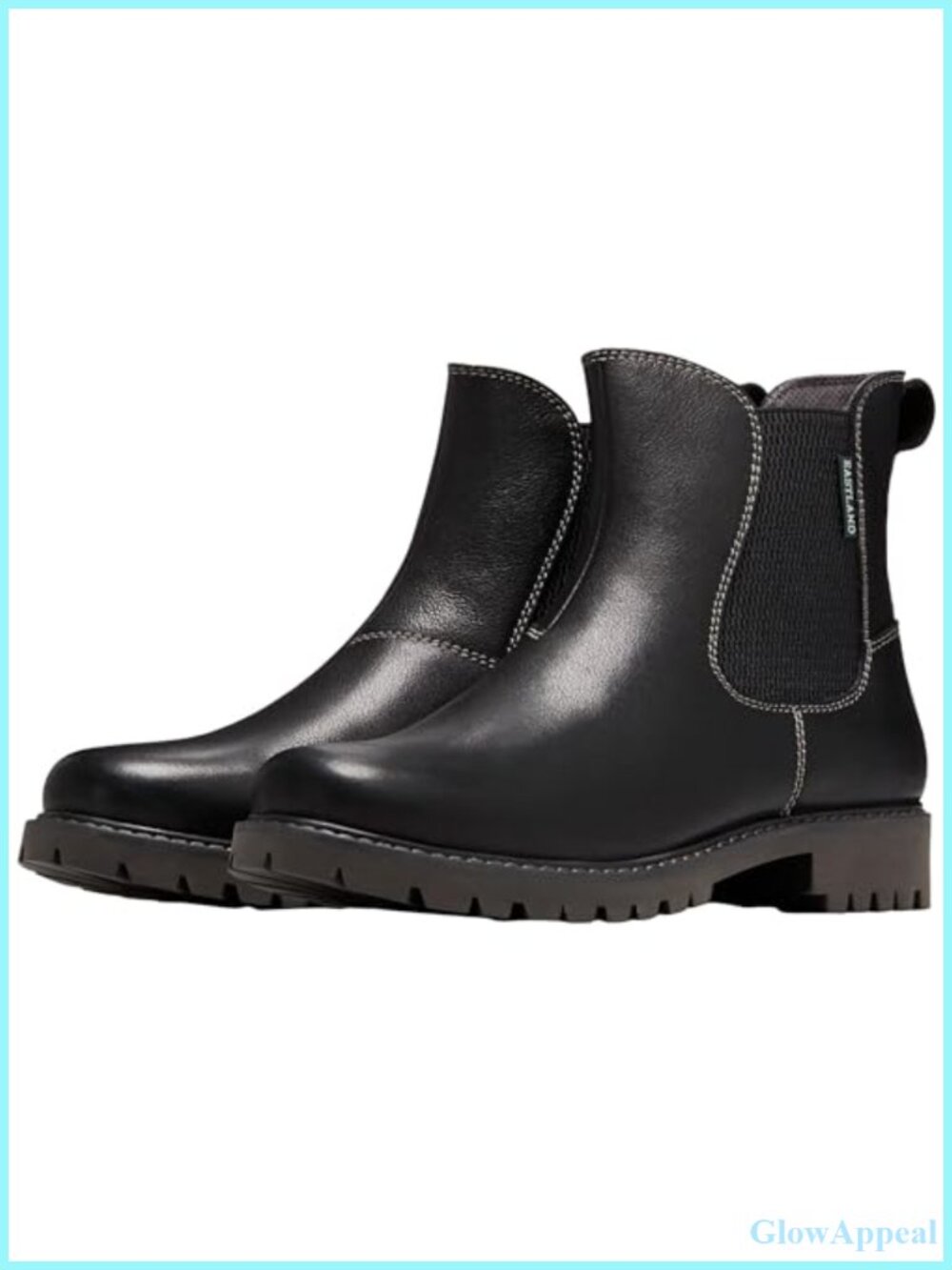 Chelsea Boots Leather Ankle Bootie Memory Foam Round Toe